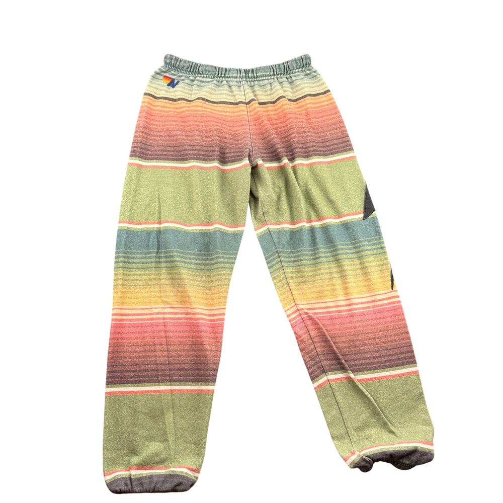 Aviator Nation Serape Bolt Sweatpants Joggers Women's Medium Cali Loungewear